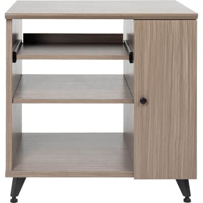 Gator Elite Furniture Series Rolling Rack Sidecar Cabinet in Driftwood Grey Finish with Configurable Rack Space & Shelving GELITESIDECAR-GRY image 4