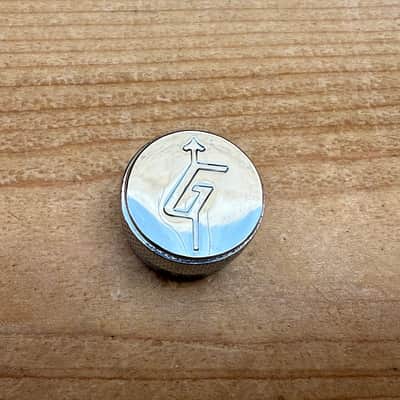 Genuine Gretsch Electromatic G-Arrow Logo Knob - Chrome - Single (1) Knob image 2