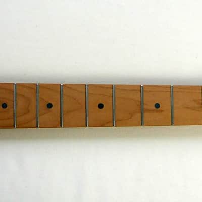 Telecaster 22 Stainless Steel/ Unfinished/ Rounded Ends Frets/Guitar Neck /Roasted, w/Warmoth Bone Nut /fits Fender TELE image 2