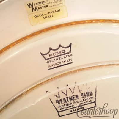 *Remo 3x 15" Snare Drum Resonant Side Heads Emperor,Ambassador,Ludwig 60s Parade image 2