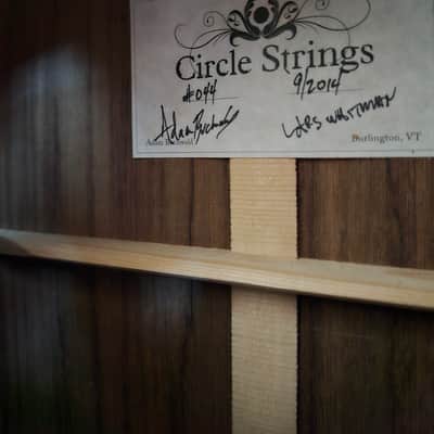 Circle Strings Guitars A1/OM Serial #044 2014 Nat Gloss w/HSC image 4