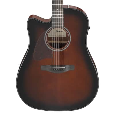 Used Ibanez AAD51LCE Left Handed A/E Guitar - Dark Violin Sunburst High Gloss image 1