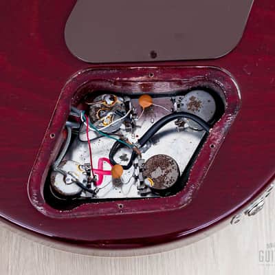 1996 Gibson Les Paul Standard Flame Top Wine Red One-Piece Body, 100% Original w/ Case image 15