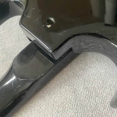 Black Palmer Glossy Black Guitar Basswood Body with Maple Neck, Rosewood Fingerboard image 6