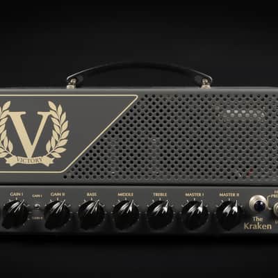 2017 Victory Amps VX The Kraken 50-Watt Tube Guitar Head - Silver | Lunch Box Made in England | Case image 1