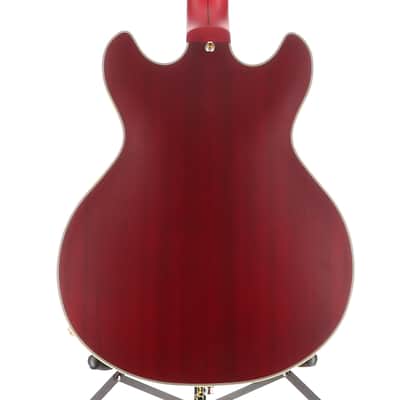 D'angelico Deluxe Mini DC, P90s - Satin Trans Wine, Professional Setup (RC4) (00169) image 2