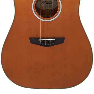D'Angelico Excel Bowery Dreadnought Acoustic-Electric Guitar Vintage Natural image 1