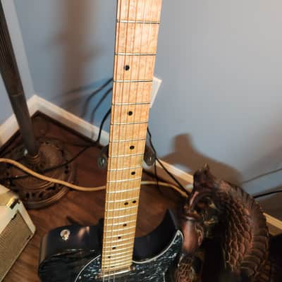 Leets Telecaster Style 2016 Dark Blue W/figured Maple Top image 4