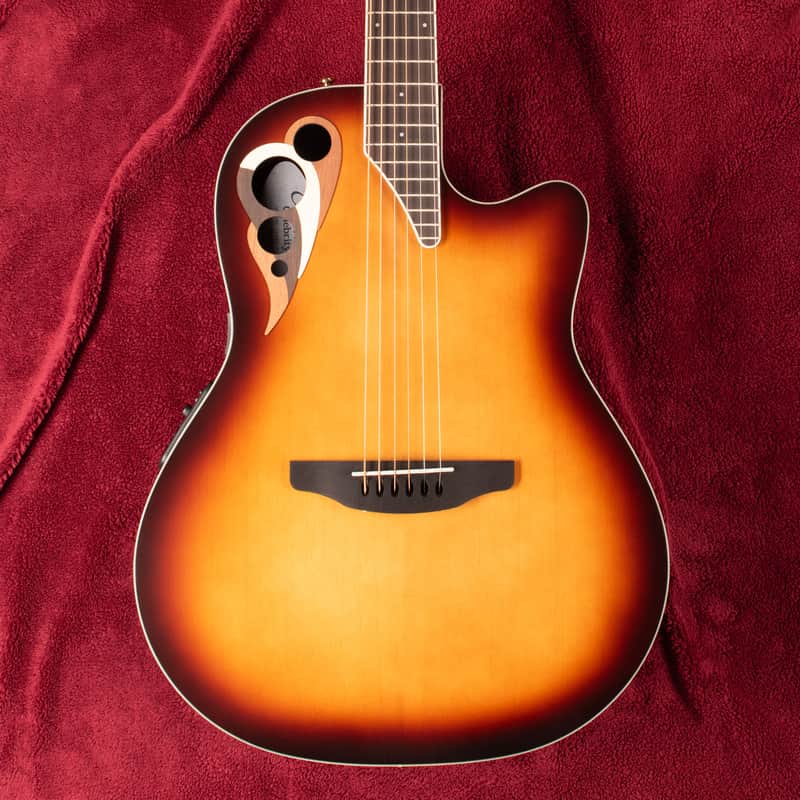 Ovation Celebrity Elite Deluxe Deep Contour Vintage Sunburst Satin CDX40-1 image 1