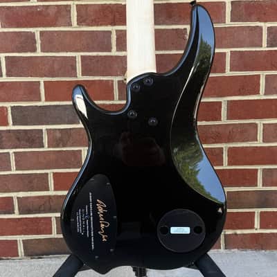 Dingwall JT3 4-String John Taylor Signature Model, Stealth Black w/ Rio Stripes, Nyatoh Body, Maple Neck, Pau Ferro Fretboard, Matching Headstock, Neve Preamp, Gig Bag image 6