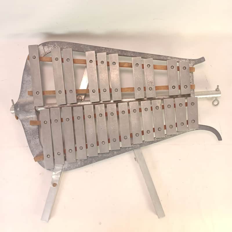 Marching Bell Lyra Glockenspiel Xylophone Vintage Large Size Frame Backing Bars image 1