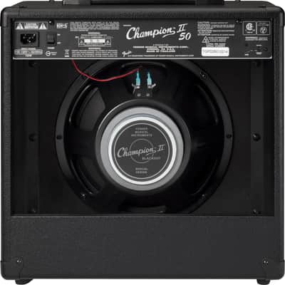Fender Champion II 50 Blackout Electric Guitar Combo Amplifier, 50W Black image 3