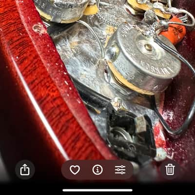 Vintage  Gibson  SG Standard  1972 All Original Heritage Cherry Rare Embossed  Pickups image 12