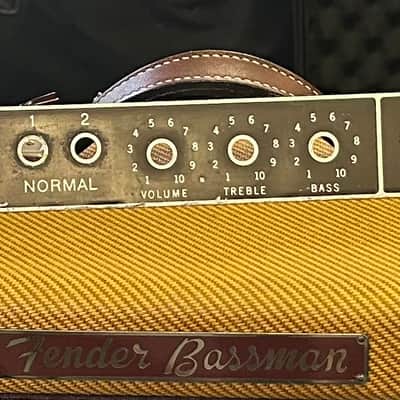 Fender Bassman Amp 1961 - Brown Faceplate Original image 2