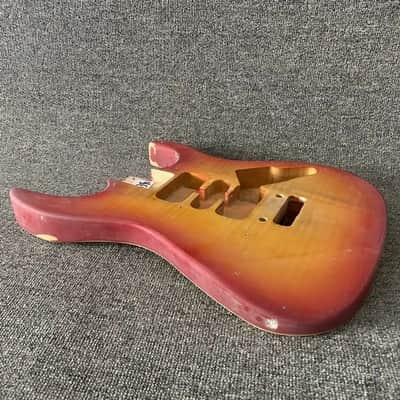 HSH Double Cutaway Cherry Burst Guitar Body image 2