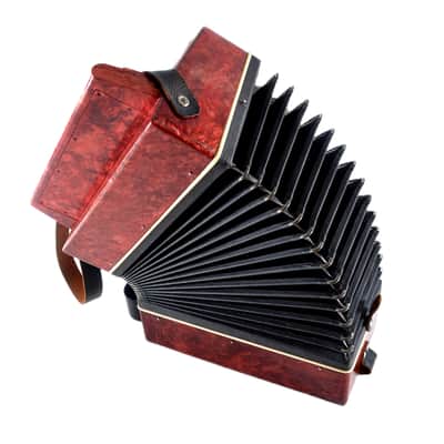 Vintage Marichka Button Accordion, USSR Concertina, Folk Instrument image 13