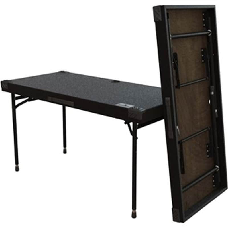 Grundorf AT-4822 Adjustable Height Folding DJ Table 48 x 22" image 1