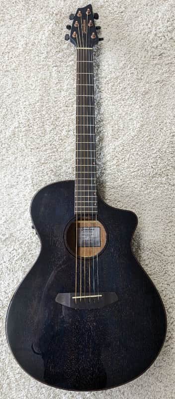 Breedlove Rainforest S Concert Abyss CE African Mahogany Acoustic Electrc Guitar image 1