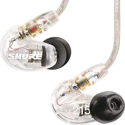 Shure SE215 Single Driver In-Ear Monitors, Clear image 5