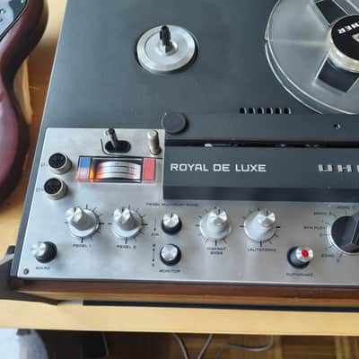 UHER Royal de Luxe reel-to-reel tape recorder + dust cover & wooden case Made in West Germany image 11