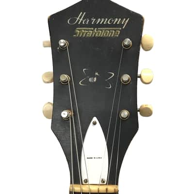 Vintage 1960 Harmony H-48 Flamed Blonde Mercury Stratotone image 15