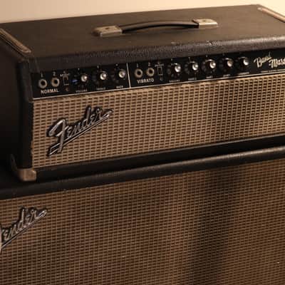 Fender Bandmaster 40-Watt 2-Channel Guitar Amp Head 1965 Black Panel image 11