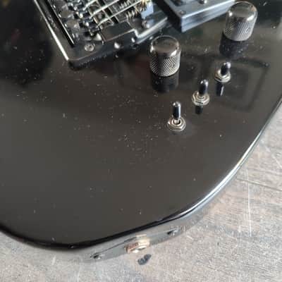 Hurricane by Morris HSS Superstrat w/Kahler (Black) | Reverb