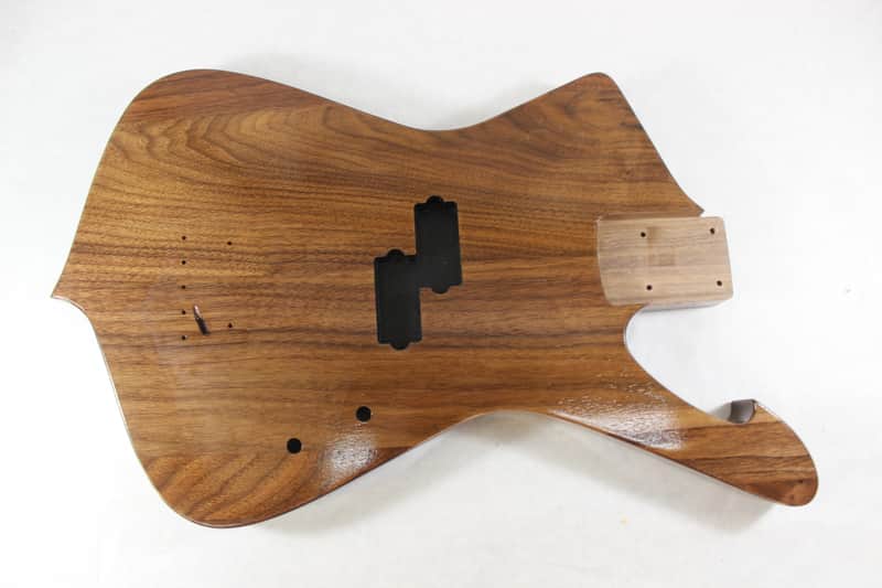 Finished Walnut Iceman P bass guitar body - fits fender necks J1511 image 1