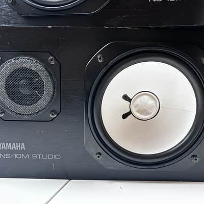 Yamaha NS10M Studio Monitor Speakers Matched Pair Damaged Woofers For Parts image 3