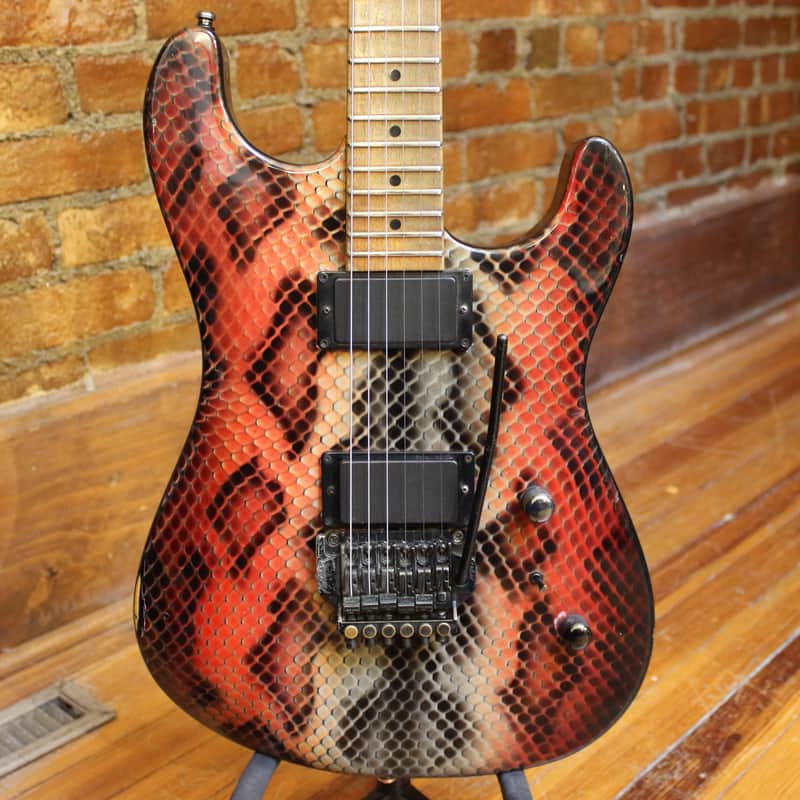 Neal Moser Guitars Custom c. 1989 - Python Airbrush image 1