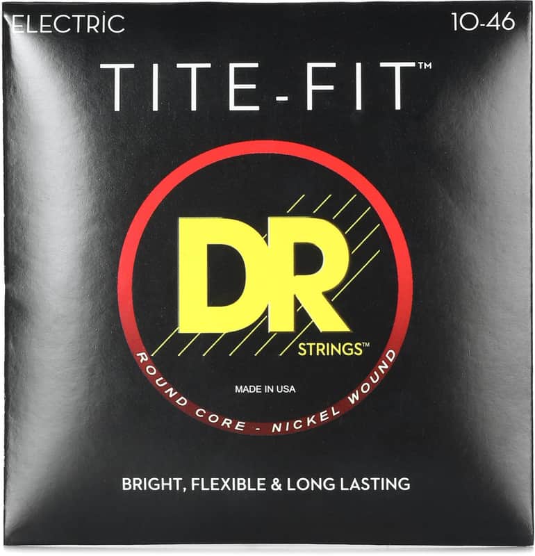 DR Strings TITE-FIT™ - Nickel Plated Electric Guitar Strings: Medium 10-46 image 1