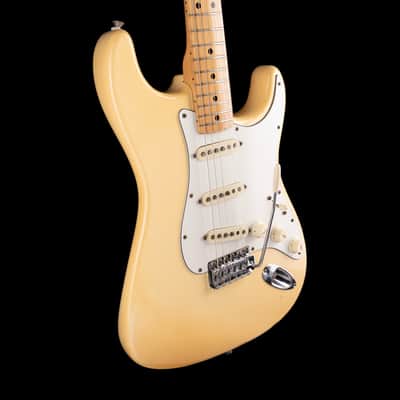 Vintage 1974 Fender Stratocaster Maple Fingerboard Olympic White With OHSC image 6