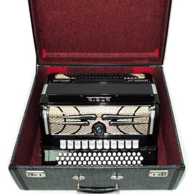 Adria Cromaton IV.A Grand Luxe 5 Row Button Accordion 120 Bass, made in Italy, Cassotto, C Griff, includes Straps and Hard Case, 2715 image 16