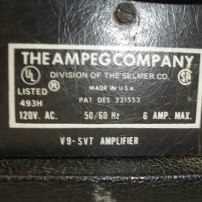 Vintage Ampeg SVT Bass Amp Head (V9-SVT) image 22