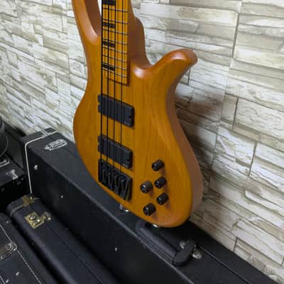 Schecter Riot-4 Session 4-String Active Bass 2023 - Aged Natural Satin image 7