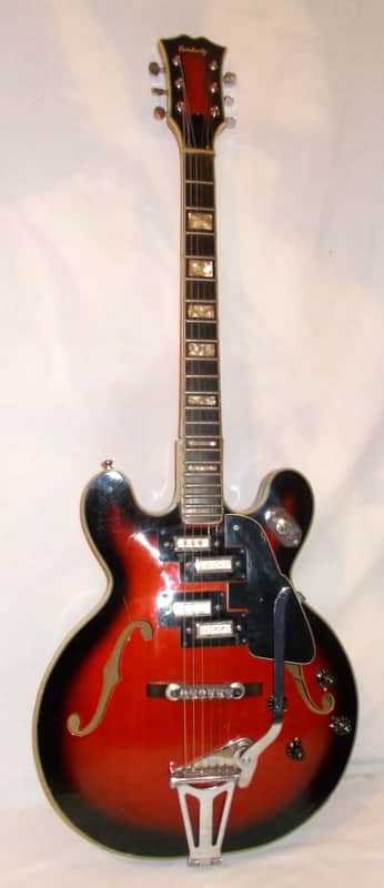 1966 Kimberly Teisco E-335T Cherry Burst *Split Rail Pickups* image 1