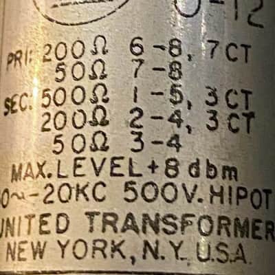 Urei UA 1176 LN Input Transformer Pair UTC O-12 image 6
