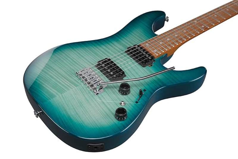 Ibanez AZ24S1F Standard - Electric Guitar - Transparent Turquoise Burst - CLOSEOUT image 1