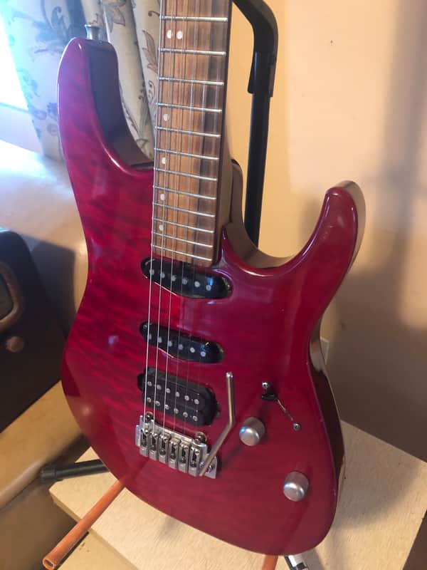 Washburn USA Custom MG-120 1995 Trans Red | Reverb