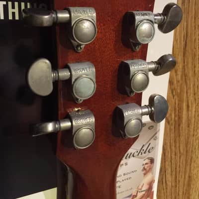 Set of 6 Grover Rotomatic Aged Nickel tuners w/bushings and screws Gibson, Les Paul, relic | 59 Parts image 1