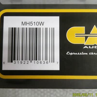 CAD MH510W "Sessions" Professional Closed-Back Studio Headphones 2010s - White/Red image 5