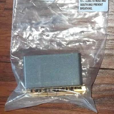 Fender® American Vintage SRV Strat Gold Bridge Assembly~LEFTY~USA~Brand New image 5