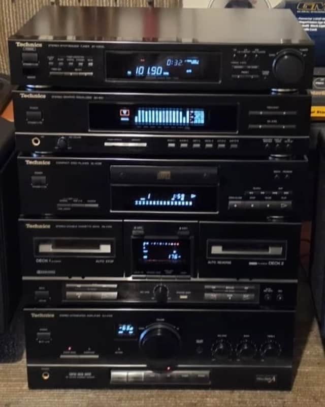 VINTAGE TECHNICS STEREO 5 PIECE SEPARATE COMPONENT SYSTEM/JAPAN
