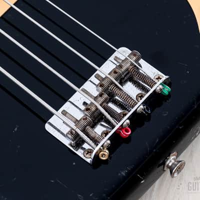 1983 Fender Precision Bass ‘57 Vintage Reissue PB57-95 Black Lacquer w/ USA Fullerton Pickup, Japan MIJ Fujigen image 8