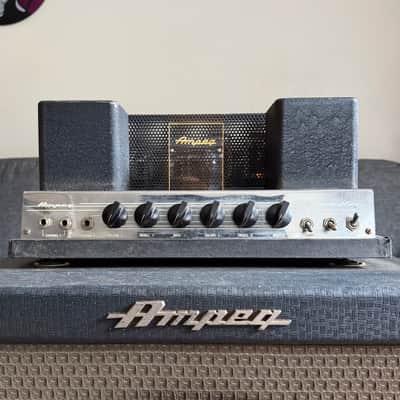 1961 Ampeg B-15N Portaflex Blue Check All Tube Bass Amp - ALL ORIGINAL, JUST SERVICED. image 4