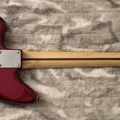 Squier Vintage Modified Jaguar Bass Special SS - 30" Short Scale - Candy Apple Red - 2018 - Black Headstock - 4-String - Fender Gig Bag image 14