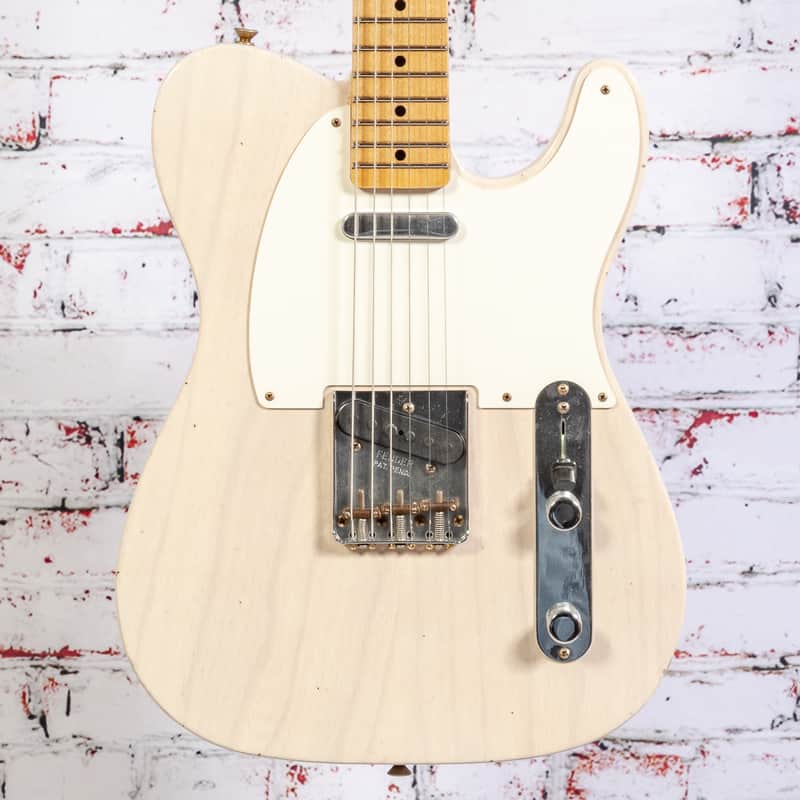 Fender - 1959 Telecaster Journeyman Relic - Electric Guitar w/ 1-Piece Rift Sawn Maple Neck Fingerboard - Aged White Blonde - w/ Hardshell Case - x2037 USED image 1
