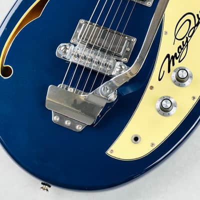 Teisco MQ-56 May Queen Reissue 1999 - Navy Blue image 5