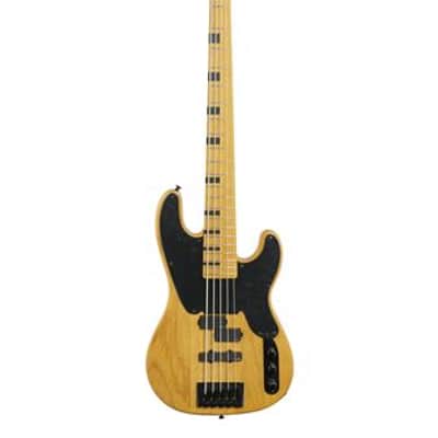 Schecter Model-T Session 5 Bass Natural Satin image 1
