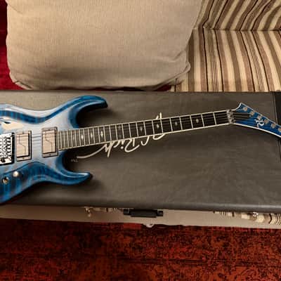 B.C. Rich Custom Shop ASM1 Archtop 2003 - Trans Blue Gloss image 6